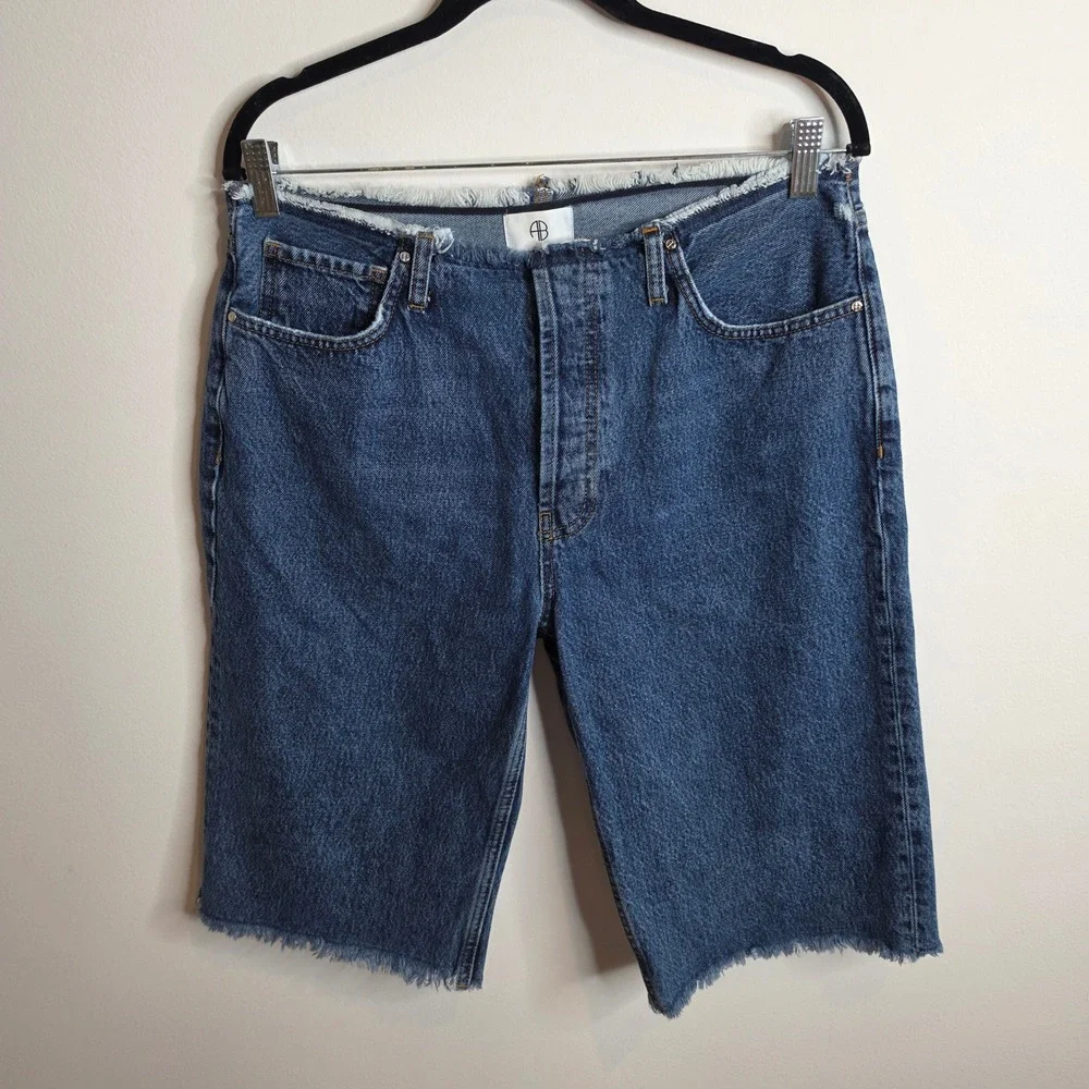 Anine Bing Gavin Denim Shorts Women 30